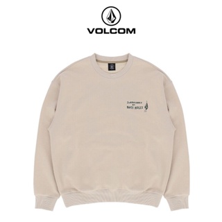 Volcom เสื้อกันหนาว พิมพ์ลายเพชร สไตล์ยุโรปและอเมริกา แฟชั่นฤดูใบไม้ร่วง