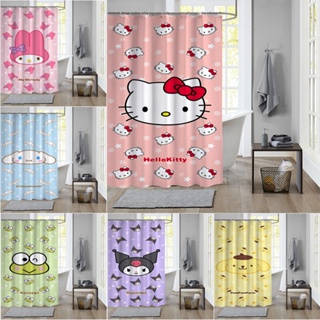 Sanrio ผ้าม่านโพลีเอสเตอร์ กันน้ํา ลายการ์ตูน Hello Kitty Po…