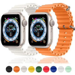 สายนาฬิกาข้อมือซิลิโคน สําหรับ IWatch Band 49 มม. 45 มม. 44 มม. 40 มม. 41 มม. 42 มม. 49 45 มม. IWatch Ultra Series 7 6 3 Se 8