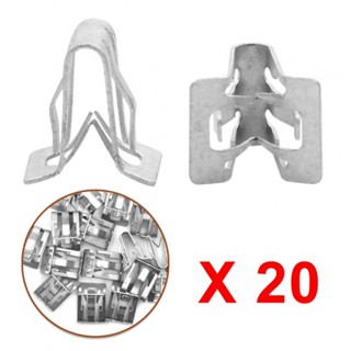 ⚡READYSTOCK⚡Metal Retainer Clip Clip Dash Fastener For Auto Car Metal Retainer Silver