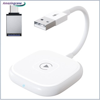 Amaz อะแดปเตอร์ไร้สาย สําหรับ Carplay Wire Control To Wireless Dongle Box Plug Play สําหรับรถยนต์