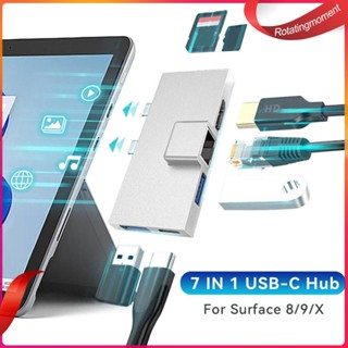 ❤ Rotatingmoment ฮับขยาย USB3.0 HDMI สําหรับ Surface Pro X 9 8