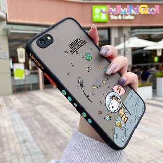 เคสโทรศัพท์มือถือ ซิลิโคนนุ่ม ใส กันกระแทก ลายการ์ตูนสนูปปี้ อวกาศ สําหรับ iPhone 6 6 Plus 6s 6s Plus