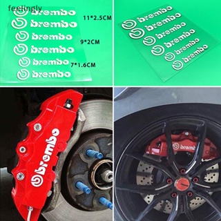 {FEEL} สติกเกอร์คาลิปเปอร์เบรกรถยนต์ สําหรับ Brembo Lettering 6 ชิ้น {feelingly}