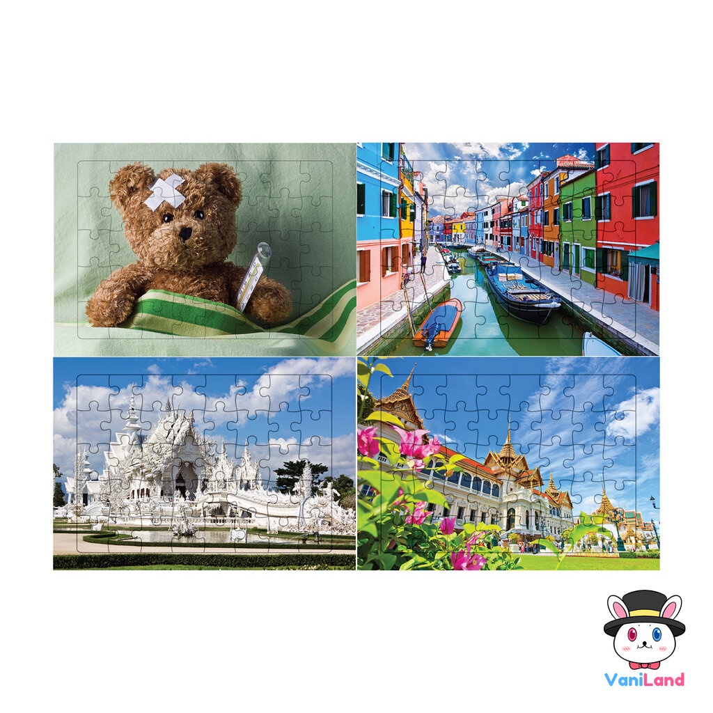 ตัวต่อจิ๊กซอว์ 40 ชิ้น ลายทั่วไป ภาพธรรมชาติ สิ่งก่อสร้าง สัตว์ Thanaroj Jigsaw Puzzle VaniLand