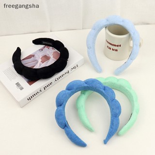 [FREG] ที่คาดผมฟองน้ํา แบบนิ่ม สไตล์เรโทร สําหรับสปา FDH