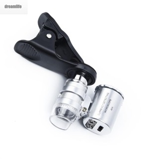 【DREAMLIFE】Hot Camera Bright With Clamp Durable Practical Zoom Smartphone Loupe Microscope