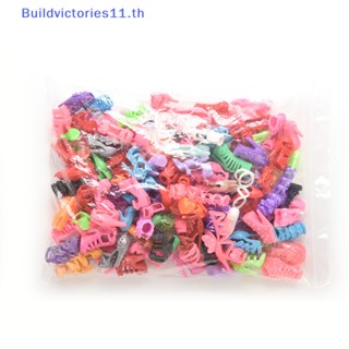 Buildvictories11 รองเท้าส้นสูง สําหรับตุ๊กตาบาร์บี้ 15 30 60 คู่