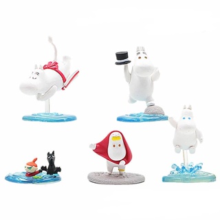 Yb โมเดลฟิกเกอร์ Moomin Valley ของเล่นเสริมการศึกษา สําหรับเด็ก 5 ชิ้น