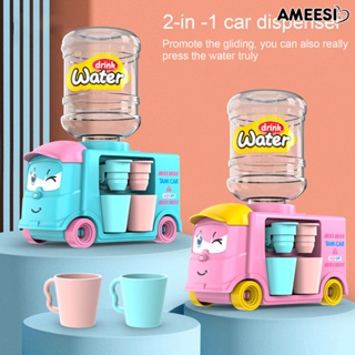 Ameesi เครื่องจ่ายน้ํา แบบโต้ตอบ ทําความสะอาดง่าย สมจริง ของเล่นเสริมการเรียนรู้เด็ก