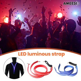 Ameesi สายรัด เรืองแสง ควบคุมเปิด / ปิด ในตัว กันน้ํา ความบันเทิง อินเทรนด์ สายรัด LED เรืองแสง เสื้อผ้า แขวน ปาร์ตี้ ซัพพลาย