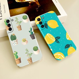 เคสโทรศัพท์มือถือแบบแข็ง ลายการ์ตูนกระบองเพชร มะนาว ผลไม้ สําหรับ Samsung Galaxy S23 S22 S21 S20FE Note 10 9 Ultra Plus A73 A71 A53 A52 A51 A50 A13 A12 A03 S A02 S 5G