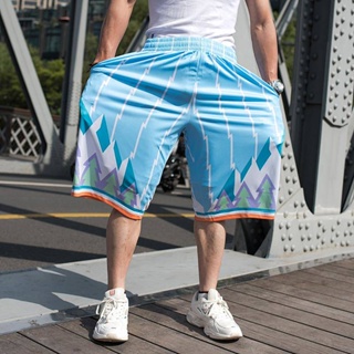 【TG-youzan】 Summer over-the-Knee Basketball Mens Shorts Fat Guy Wide Leg Large Trunks Hip Hop plus Size Street Ball Sports Cropped Pants Men KIjl