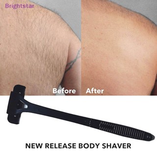 Brightstar ใหม่ มีดโกนหนวด ด้ามจับยาว พับได้ ปลอดภัย สําหรับผู้ชาย