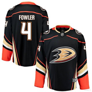 เสื้อกีฬาแขนยาว พิมพ์ลาย Ani NHL Anaheim Ducks Fowler Home Breakaway Jersey Hockey พลัสไซซ์