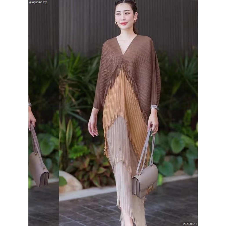 จีบ2023ฤดูใบไม้ผลิ/ฤดูร้อนใหม่พู่ชุดอเนกประสงค์หลายสีกระโปรง-2023-06-18