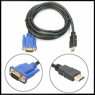 Zevaret สายเคเบิลอะแดปเตอร์ HDMI เป็น VGA 1080P ตัวผู้ เป็น VGA HD-15 ตัวผู้