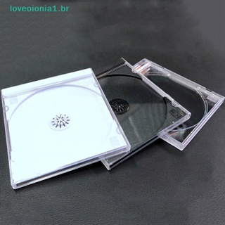 Loveoionia1 กล่องซีดีเปล่า พลาสติก PP ใส ความจุ 1-2 แผ่น