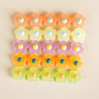 Arin ลูกปัดเรซิ่น รูปดอกเดซี่ 8 สี 10 ชิ้น