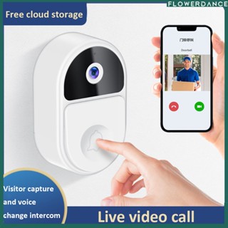 Wifi Smart Video Doorbell บ้านอัจฉริยะ โทรศัพท์ไร้สาย กริ่งประตู กล้อง เปลี่ยนเสียง อินเตอร์คอม Hd Ir Night Vision กล้องรักษาความปลอดภัย แอพพลิเคชั่นหลายสถานการณ์ ดอกไม้