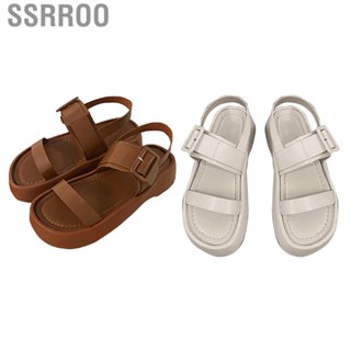 Ssrroo Open Toe Summer Sandal  Women Summer Sandals Prevent Slip One Band Ankle Strap  for Outdoors