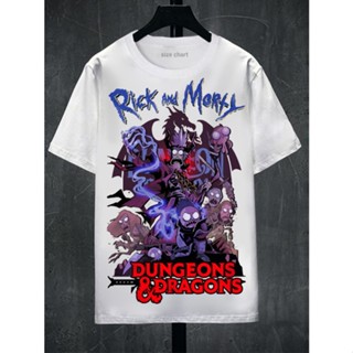 S-5XL Rick Dragon เสื้อยืดแขนสั้น