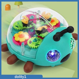 [Dolity1] รถของเล่น แบบใส มีไฟ สําหรับเด็กวัยหัดเดิน