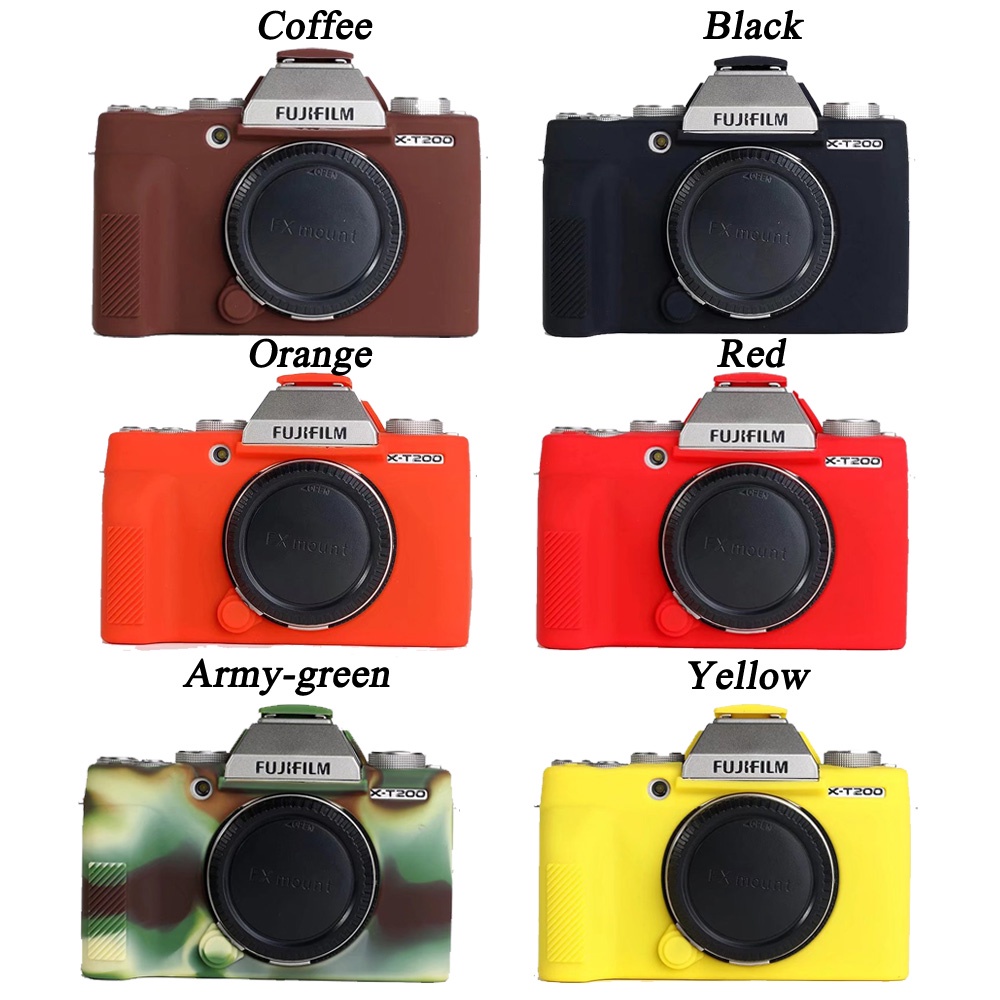 Fujifilm XT200 X-T200 ยางซิลิโคนอ่อนกล้องเคส