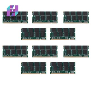 หน่วยความจําแล็ปท็อป 1GB DDR1 SO-DIMM 200PIN DDR333 PC 2700 333MHz สําหรับโน้ตบุ๊ก Sodimm Memoria 10 ชิ้น