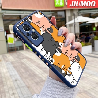 เคสโทรศัพท์มือถือ ซิลิโคนแข็ง บาง กันกระแทก ลายการ์ตูนแมวน่ารัก แฟชั่น สําหรับ OPPO Reno 8Z 5G Reno 7Z 5G Reno7 z Reno7 Lite Reno8 Lite F21 Pro 5G