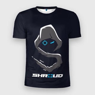 เสื้อยืด พิมพ์ลาย "Shroud" 3D ทรงสลิม สตรีมเมอร์ 3 มิติ สําหรับผู้ชาย