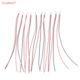 [EruditerT] ปลั๊กเชื่อมต่อไมโคร JST 1.0 SH 1.0 มม. 2-Pin พร้อมสายเคเบิล 100 มม. 10 ชิ้น [ใหม่]