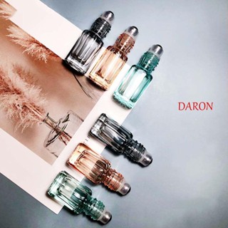 DARON ขวดน้ําหอม ขวดรีฟิล แบบพกพา ลูกกลิ้งสเตนเลส ขวดเปล่า ขวดแก้ว