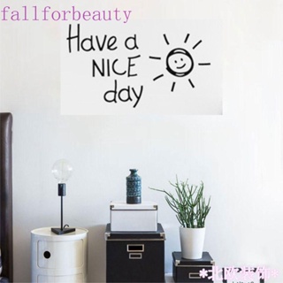 Fallforbeauty สติกเกอร์ภาษาอังกฤษ สองด้าน กันน้ํามัน ถอดออกได้ สําหรับหอพัก ห้องนอน