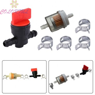 【COLORFUL】Gasoline Tap 6pcs/set Diesel Shut-off Valve Diesel Taps Gasoline Tap Filter