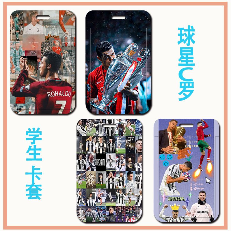 กระเป๋าใส่บัตรประจําตัวประชาชน ลายฟุตบอล Star Cristiano Ronaldo สําหรับนักเรียน โรงแรม - รูปที่ 6