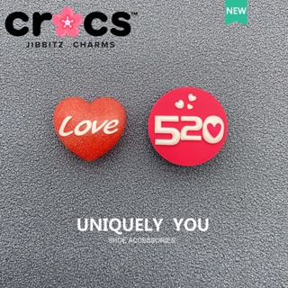 Jibbitz crocs charms หัวเข็มขัด อุปกรณ์เสริมรองเท้า Love520 Series DIY น่ารัก ตกแต่งหัวเข็มขัด