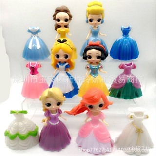 [พร้อมส่ง] โมเดลฟิกเกอร์เจ้าหญิง Cinderella Snow White Bell Alice 6 แบบ 1STB