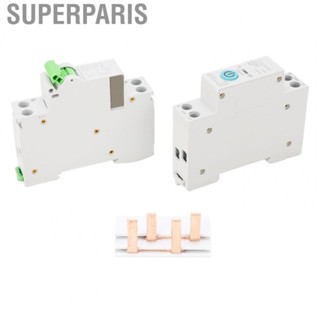 Superparis Smart WiFi Circuit Breaker 10A Smart WiFi Circuit Breaker 1P+N Timing Delay  AC230V Intelligent Circuit Breaker