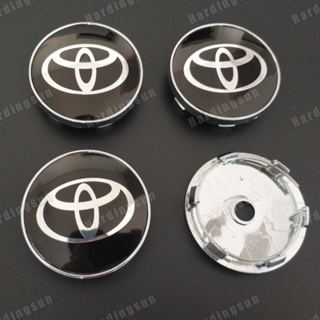 ฝาครอบดุมล้อรถยนต์ 60 มม. สําหรับ Toyota royal corolla camry land cruiser prius reiz 4 ชิ้น ต่อล็อต