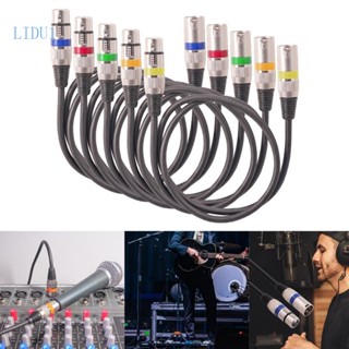 Lidu1 สายเคเบิลไมโครโฟน 3Pin XLR ตัวผู้ เป็นตัวเมีย ทนทาน