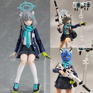 โมเดล Blue Archive Sunaookami Shiroko (Figma 567# Ver.) 15cm Action Figure JK Abydos High School Countermeasures Committee Packed in Box Model