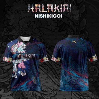 Yt2 Jersi Halakiri Nishikigoi เสื้อยืดโปโล แขนสั้น ลําลอง สําหรับผู้ชาย ผู้หญิง เหมาะกับการเล่นกีฬา TY2