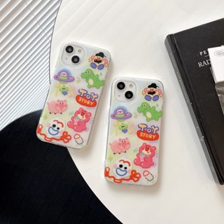 เคสโทรศัพท์มือถือ ป้องกันกระแทก ลายหมี สองด้าน สําหรับ Apple IPhone 14 13 12 11 Pro Max