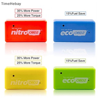 Timehebay Nitro OBD ECO OBD2 ECOOBD กล่องจูนชิปประหยัดน้ํามันเชื้อเพลิง สําหรับรถยนต์ EN