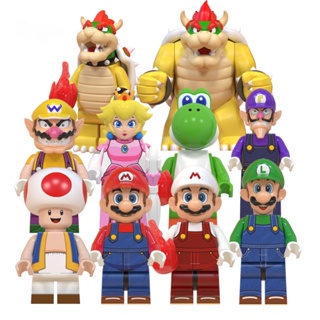 ฟิกเกอร์ Super Bros Mario Luigi Valio Valluigi Yoshi Kinopio Big Koopa Wario ขนาดเล็ก ของเล่นสําหรับเด็ก