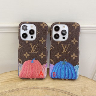 เคสโทรศัพท์มือถือ ลายฟักทอง LV สไตล์คลาสสิก สําหรับ iphone 14 13 14promax 13 13pro 13promax LV 12 11 promax