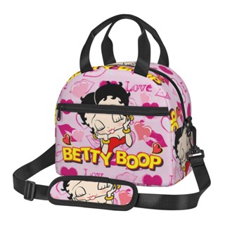 Betty Boop กระเป๋าสะพายไหล่ ใส่กล่องอาหารกลางวัน แฟชั่นสําหรับผู้ใหญ่ และเด็ก