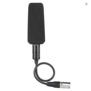 Video Recording Interview Photography Stereo Condenser Unidirectional Microphone Mic for  Panosonic Camcorders--XLR Interface