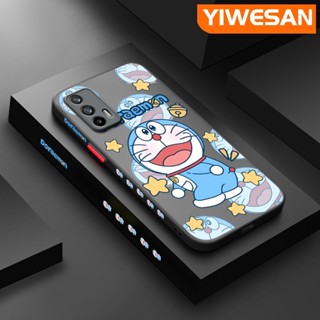 เคสซิลิโคนนิ่ม แบบใส ขอบสี่เหลี่ยม ลายการ์ตูนโดเรม่อน กันกระแทก สําหรับ Realme GT 5G GT Neo Q3 Pro X7 Max GT Neo 2T GT Neo